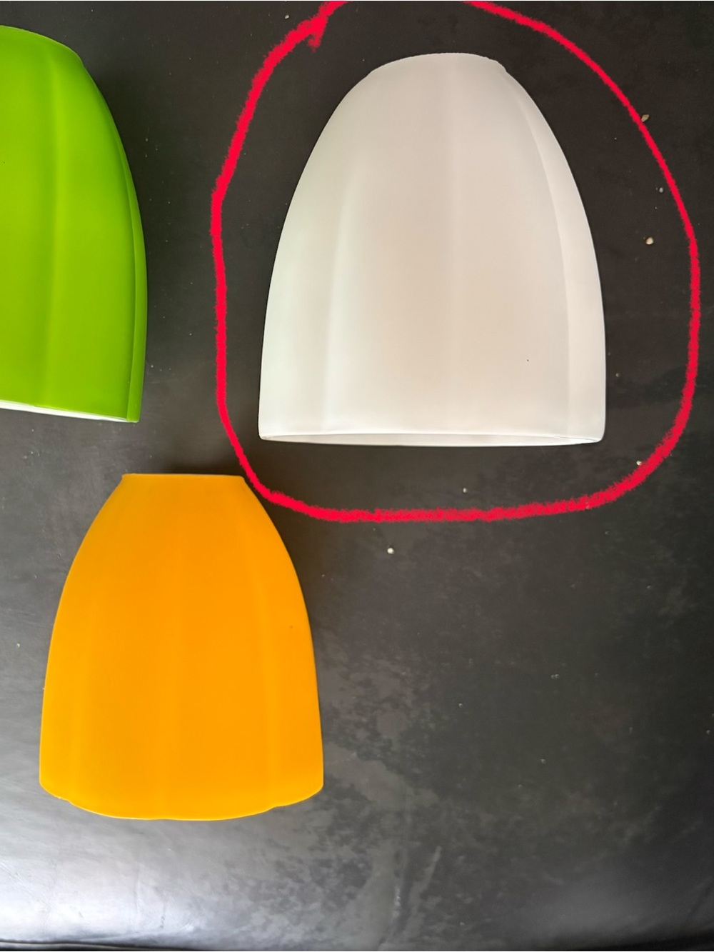 White Glass Lantern Shade for Medusa-type Floor Lamp